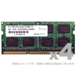 DDR3-1600 204pin SO-DIMM 8GB×4 ADS12800N-8G4