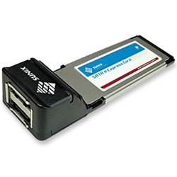 【クリックで詳細表示】SUNIX 2-ports eSATA II 34mm ExpressCard ECSA24J