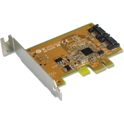 【クリックで詳細表示】SUNIX PCI Express 2-ports SATA Ⅲ Low Profile RAID card SATA2600L