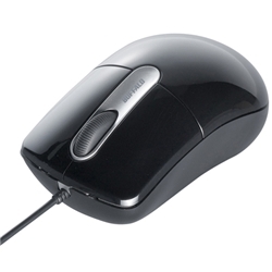 光学式有線マウス USB接続 簡易包装 RoHS対応 ブラック BMO1UBK