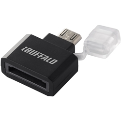 【クリックでお店のこの商品のページへ】純正端子：USB microB変換アダプタ ケーブルレス docomo/SoftBank用 ブラック BSMPC10DS