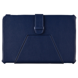 【クリックで詳細表示】ARROWS Tab F-05E用 レザーケース 液晶保護フィルム付 ネイビー BSTPF05ELNB