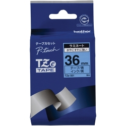 【クリックでお店のこの商品のページへ】TZeテープ ラミネートテープ(青地/黒字) 36mm TZe-561
