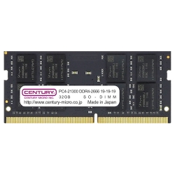 m[gPCp PC4-21300/DDR4-2666 64GB kit(32GB×2g) 260pin Unbuffered_Non-ECC_SO-DIMM 1.2v { 2rank CB32GX2-SOD4U2666