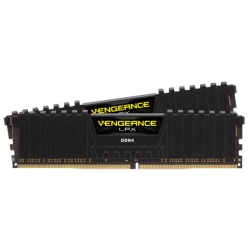 DDR4 3600MHz 16GBx2 288pin DIMM Unbuffered 18-22-22-42 Vengeance LPX Black Heat spreader CMK32GX4M2D3600C18