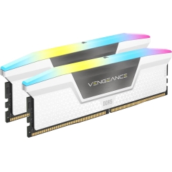 DDR5 5200MHz 64GB(32GBx2) UDIMM 40-40-40-77 XMP 3.0 VENGEANCE RGB DDR5 White 1.25V CMH64GX5M2B5200C40W