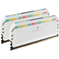 DDR5 5200MHz 32GB(16GBx2) UDIMM 40-40-40-77 DOMINATOR PLATINUM RGB White RGB LED 1.25V CMT32GX5M2B5200C40W
