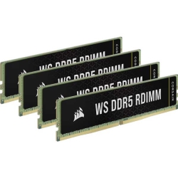 CORSAIR WS DDR5 RDIMM 64GB(16GBx4) DDR5 5600 CL40-40-40-77 1.25V AMD EXPO & Intel XMP Memory CMA64GX5M4B5600Z40