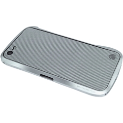 【クリックで詳細表示】Carbon Plate for iPhone5 シルバーカーボン DCP-IP50CSV/B