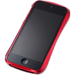 【クリックで詳細表示】CLEAVE CRYSTAL BUMPER for iPhone5 METALIC ＆ CARBON EDITION Formula Red DCB-IP51CMRD/C
