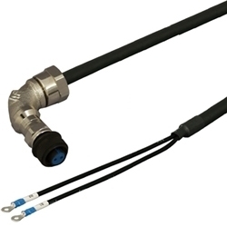 【クリックで詳細表示】三菱ACサーボ対応 電磁ブレーキケーブル  30m アングルプラグ DSVPWBKL-12BM-030-E