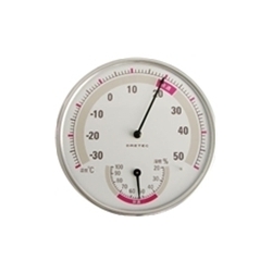 【クリックで詳細表示】温湿度計 (ホワイト) O-310WT