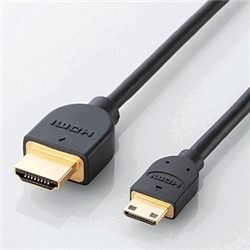 【クリックで詳細表示】イーサネット対応HDMI-Miniケーブル(A-C)/1.0m DH-HD14EM10BK