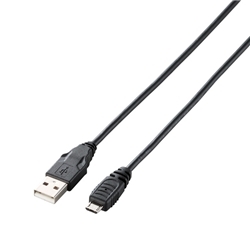 【クリックで詳細表示】Micro-USBケーブル/A-MicroB/0.15m/ブラック MPA-AMB015BK