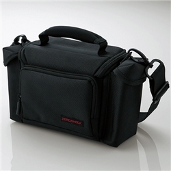 【クリックで詳細表示】デジタルビデオカメラケース＂ZEROSHOCK＂/オールインタイプ/ブラック ZSB-DV003BK