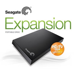 【クリックでお店のこの商品のページへ】Seagate Expansion Portable Drive USB3.0 1.0TB USBTypeC変換アダプタ付属ポータブルHDD SGP-EX010UBK-C