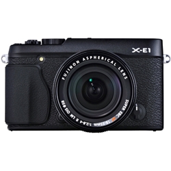 【クリックでお店のこの商品のページへ】レンズ交換式プレミアムカメラ X-E1  ブラック X-E1/XF18-55 SET B