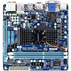 【クリックで詳細表示】マザーボード AMD Dual-Core E-350＋Hudson-M1/Mini-ITX GA-E350N-USB3