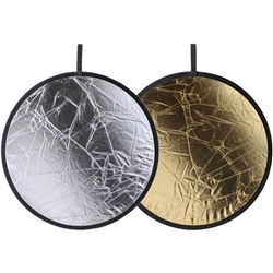 【クリックで詳細表示】レフ板プロ 32インチ シルバー/ゴールド KRF-P32SG