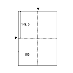 【クリックで詳細表示】はがき・カード 4面 特厚口 ホワイト カラーレーザ専用(100枚入) LP12N
