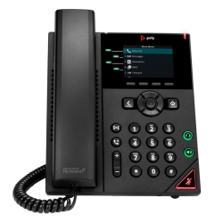 Poly VVX 250 4-Line IP Phone and PoE-enabled-WW 89B62AA#AC3