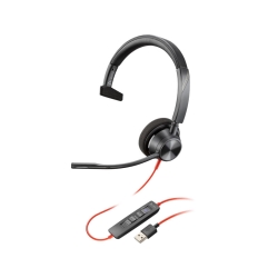 Poly Blackwire 3310 Microsoft Teams Certified USB-A Headset 767F6AA