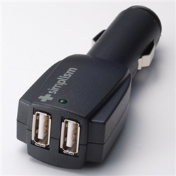 【クリックで詳細表示】Dual USB Car Charger 2A - Black TR-DUCC2-BK