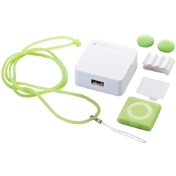 【クリックで詳細表示】Starter Pack for iPod shuffle (4th) Green TR-SPSFL4-GR
