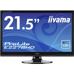 【クリックで詳細表示】iiyama 21.5型ワイド液晶ディスプレイ LED ProLite E2278HD E2278HD-GB1