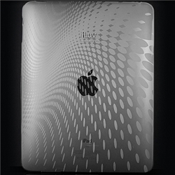 【クリックで詳細表示】iLuv iPad用 フレキシTPUケース ドットグラフィック クリア iCC802CLR