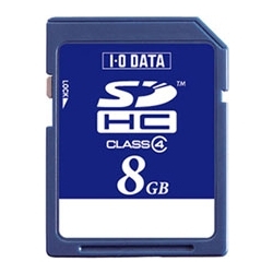 【クリックで詳細表示】「Class 4」対応 SDHCカード 8GB SDH-W8G