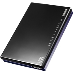 【クリックでお店のこの商品のページへ】USB3.0レグザ・アクオス録画対応ポータブルHDD「カクうす」500GB ブラック HDPE-UT500