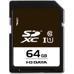 【クリックで詳細表示】UHS スピードクラス1対応 SDXCメモリーカード 64GB EX-SDU1/64G