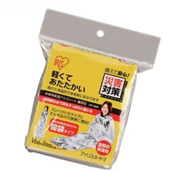 【クリックで詳細表示】非常用保温アルミシート寝袋型 JTH-1020