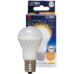 【クリックで詳細表示】LED電球(長寿命小形タイプ) 4.3W 電球色相当(240lm) LDA4L-H-E17-V2