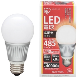 【クリックで詳細表示】LED電球 広配光 電球色 485lm LDA7L-G-V4