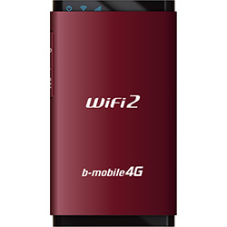 【クリックで詳細表示】bモバイル4G WiFi2 RD スペシャルパッケージ(150日) BM-FLW2RD-150DSP