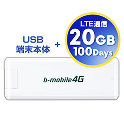 b-mobile 4G USB 20GB/100pbP[W BM-AM530-20GB