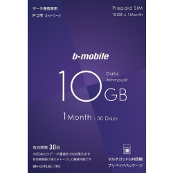 b-mobile 10GB×1SIMpbP[W(hR) BM-GTPL6C-1MC