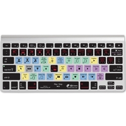 【クリックで詳細表示】FinalCut Pro X用キーボードカバー 10キー無し/Wireless Keyboard 対応 US配列 FCPX-AW-CC