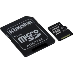 【クリックでお店のこの商品のページへ】128GB microSDXCカード Class10 UHS-1 w/SD Adapter SDCX10/128GB
