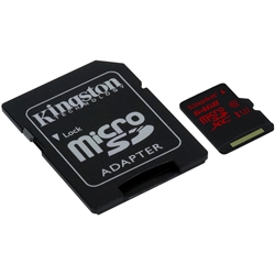 64GB microSDXCJ[h UHS-I speed class 3 (U3) 90R/80W w/SD Adapter SDCA3/64GB
