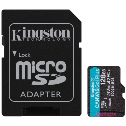 128GB microSDXCJ[h Canvas Go! Plus Class 10 UHS-I U3 170R/90W SDA_v^t SDCG3/128GB