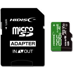 microSDXCJ[h ^Cv(Readő170MB/S) 256GB Class10 UHS-1Xs[hNX3 V30 A2Ή SDϊA_v^t HDMCSDX256GA2V30PRO