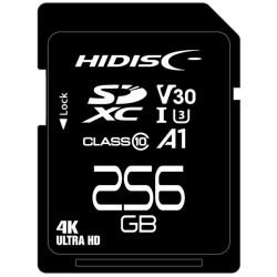 SDXCJ[h ^Cv 256GB Class10 UHS-1Xs[hNX3 V30 A1Ή HDSDX256GCL10V30