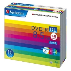 DVD-R DL 8.5GB PCf[^p 8{Ή 10XP[X Ch\ DHR85HP10V1