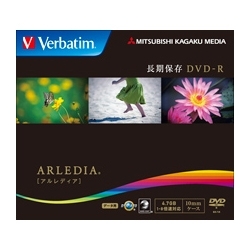 【クリックでお店のこの商品のページへ】DVD-R 「ARLEDIA」 4.7GB PCデータ用 8倍速対応 10mmクリアブラックケース 1枚パック DHR47HAD1V1