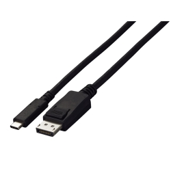 USB Type-C - DisplayPort ϊP[u (2m) ubN CP200-BK