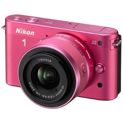 【クリックで詳細表示】レンズ交換式アドバンストカメラ Nikon 1 J2 標準ズームレンズキット ピンク N1J2HLKPK