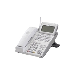 【クリックでお店のこの商品のページへ】24ボタンカールコードレスデジタル多機能電話機(白) DTL-24BT-1D(WH)TEL